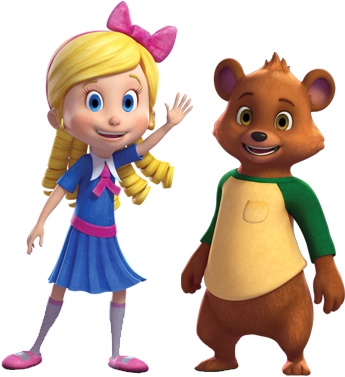 Disney Babies - Cachinhos Dourados E Ursinho (369x385), Png Download