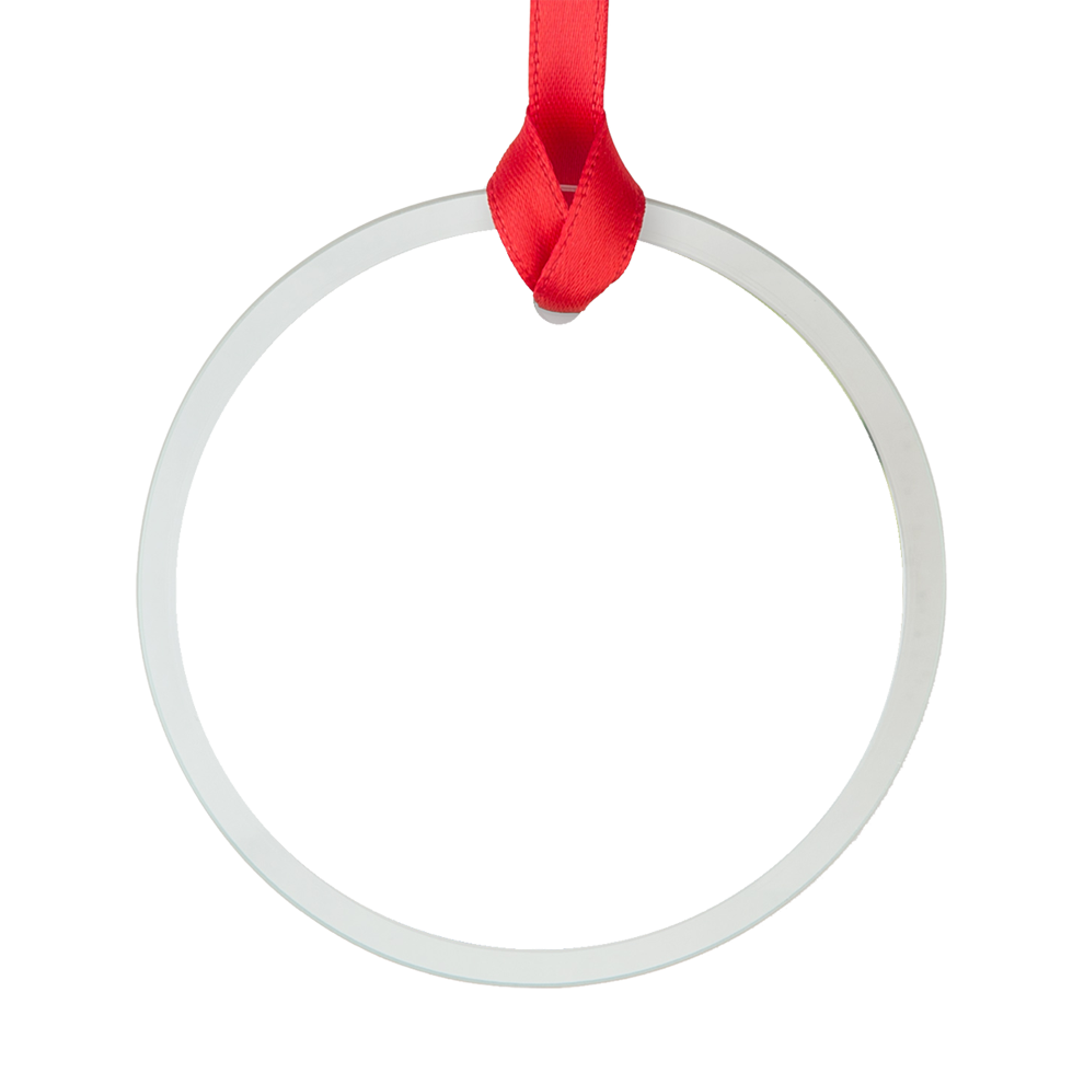 Glass Round Photo Ornament Glass Round Photo Ornament - Locket (990x990), Png Download