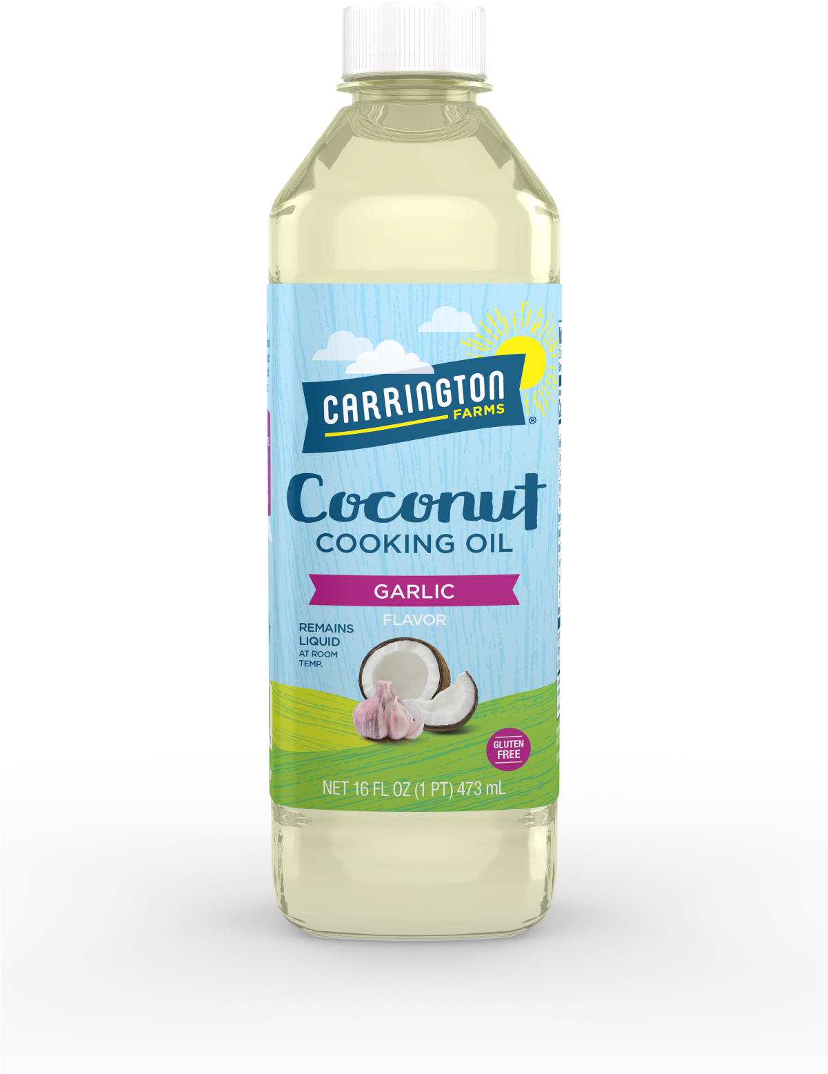 Carrington Farms Coconut Cooking Oil Garlic Flavor, - Carrington Farms Coconut Oil (1200x1600), Png Download