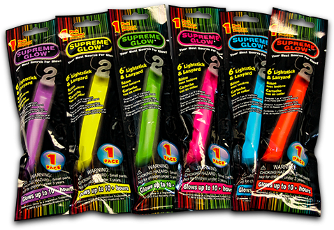 Glow Sticks 6 Pcs - Plastic (500x500), Png Download