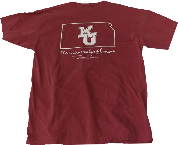 Ku Comfort Color Scribble Tee - Scribble Tee (720x540), Png Download