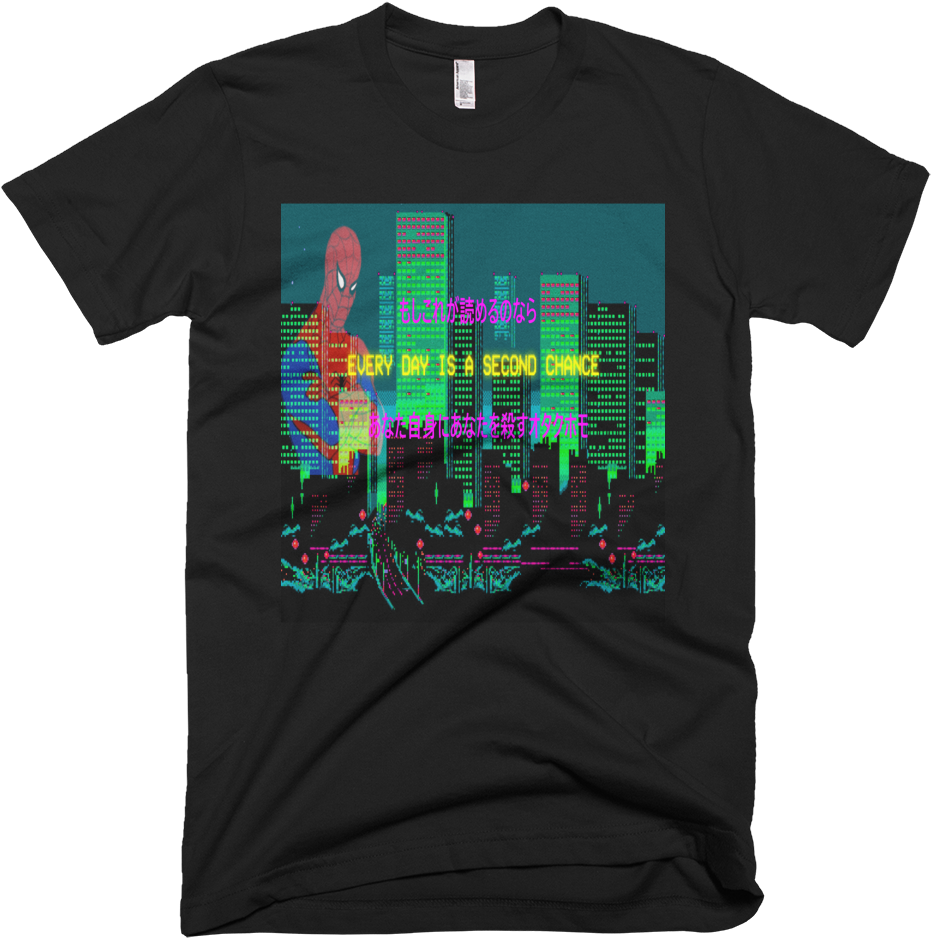 Image Of Vaporwave Spider Man T Shirt - Fake It Till You Make It Shirt (1000x1000), Png Download