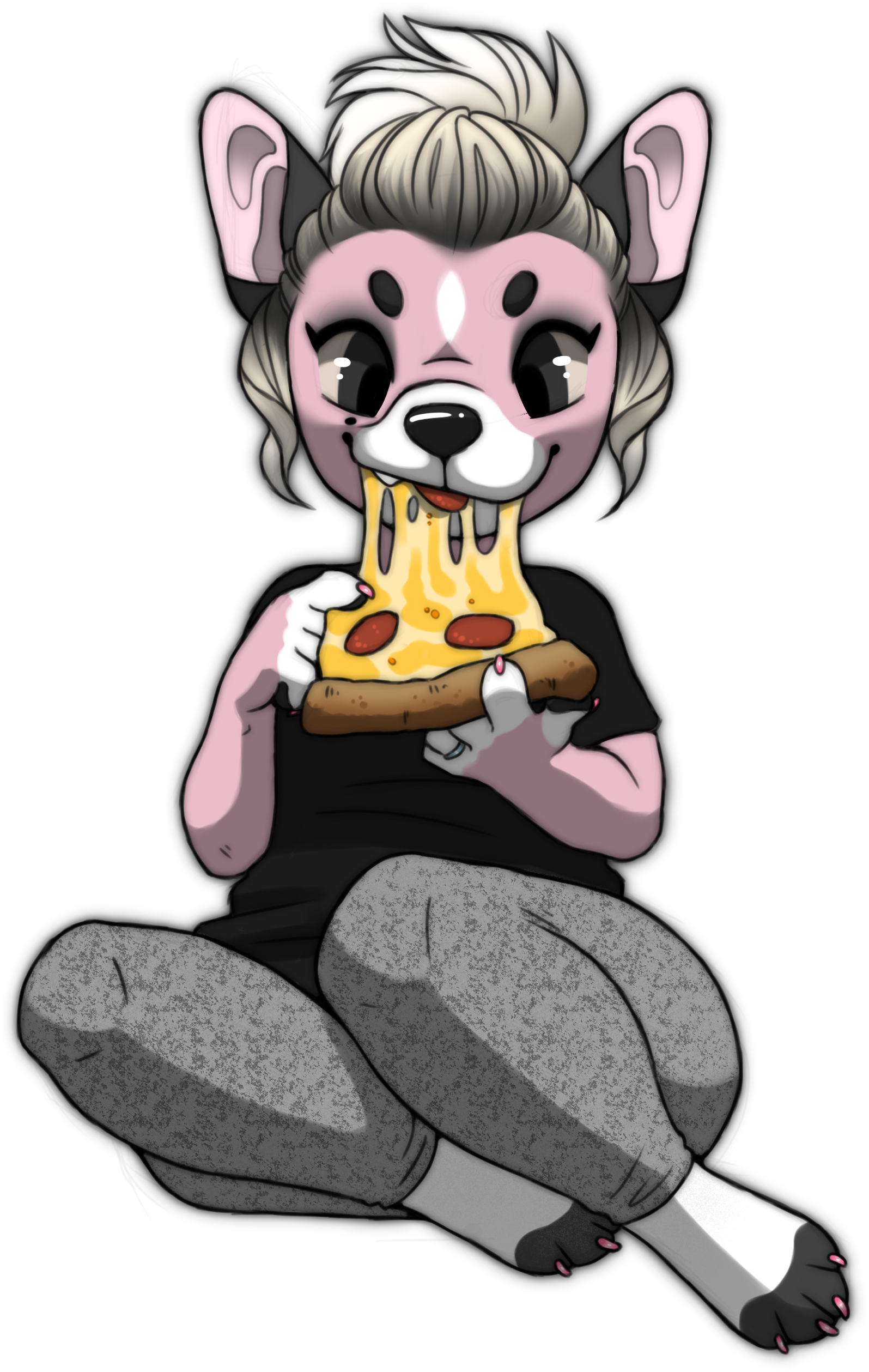 Happy Frenchie - Cartoon (2000x2800), Png Download