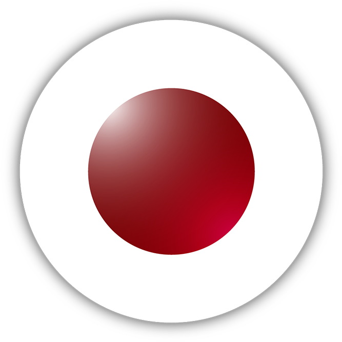 Japan Flag Circle Bumper Sticker - Japan Flag Circle Png (720x720), Png Download