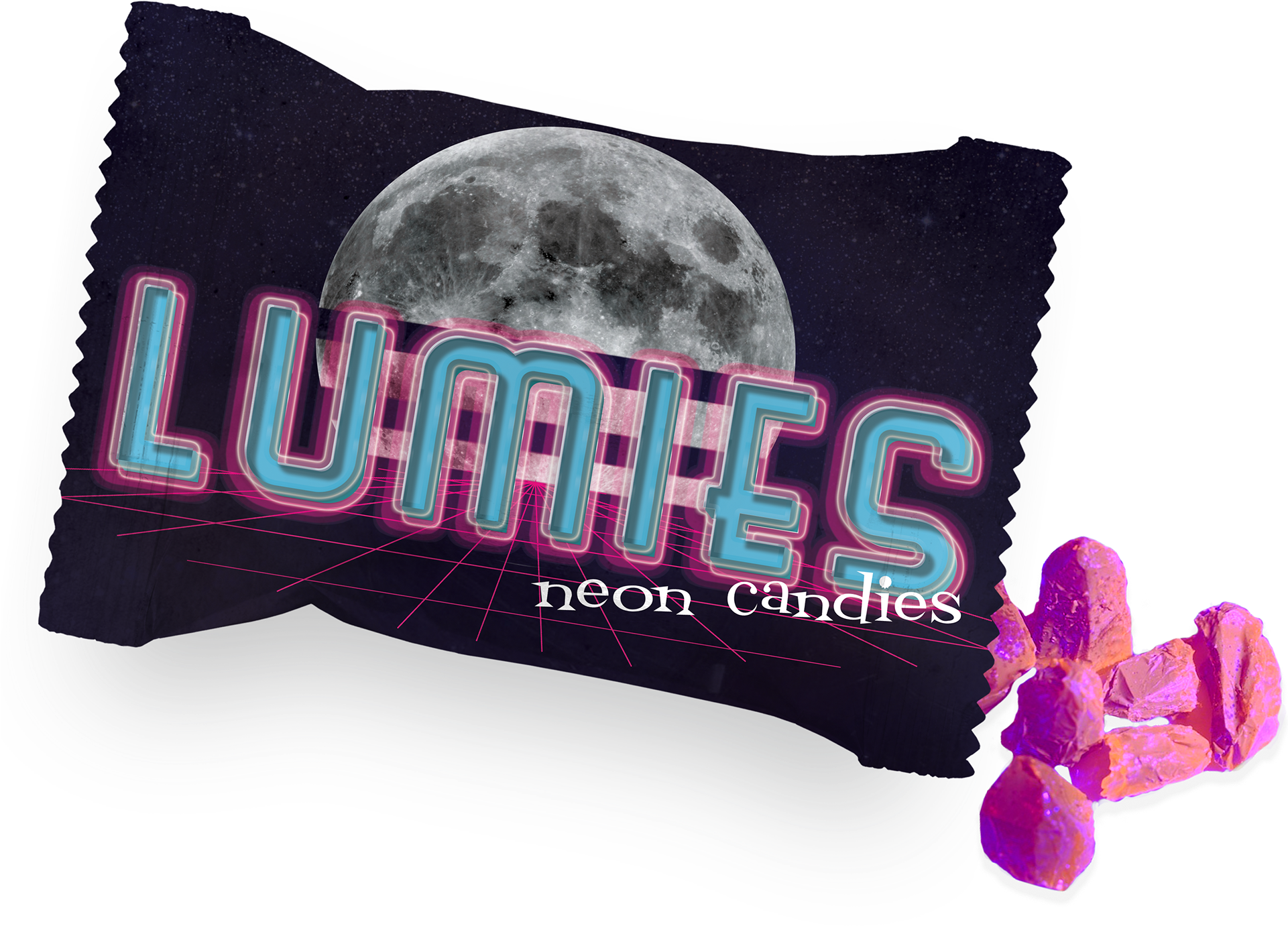 Lumies Are A Glowing Candy With A Vaporwave Aesthetic - Moon And Back; Paperback; Author - Kathi Macias (1920x1440), Png Download