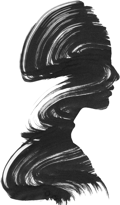 Magicsilhouette Sticker - Black And White Picture Art (498x700), Png Download