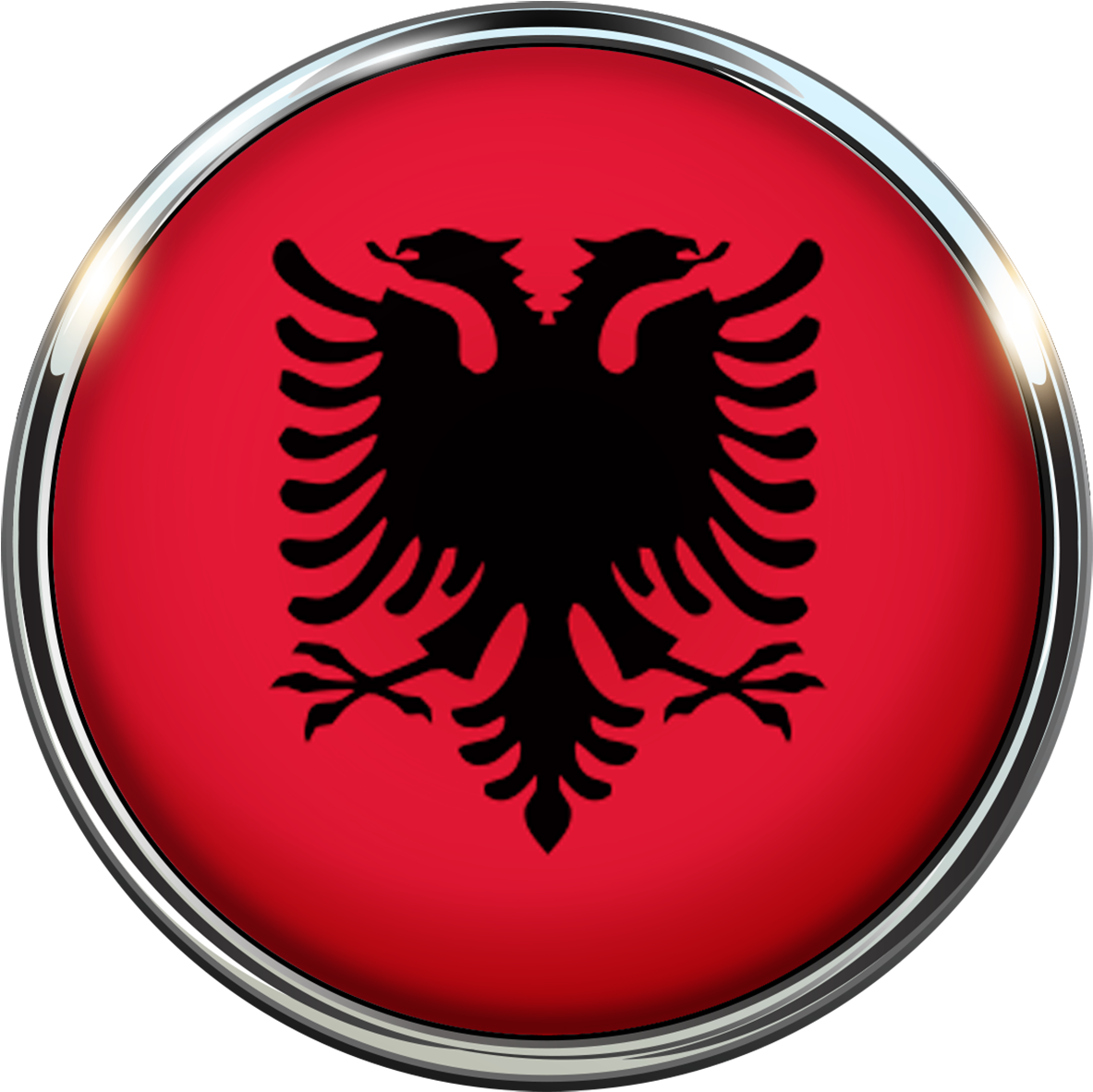 Albania Flag Circle Free Image 1524415 - Albanian Flag Circle (1920x1920), Png Download