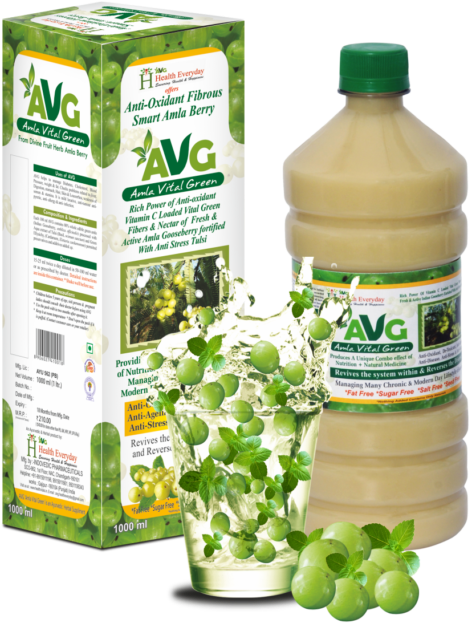 You Can Consume Amla In Many Ways, Raw, Juice Or Powdered - Avg Jamun Neem Karela Juice (500x648), Png Download