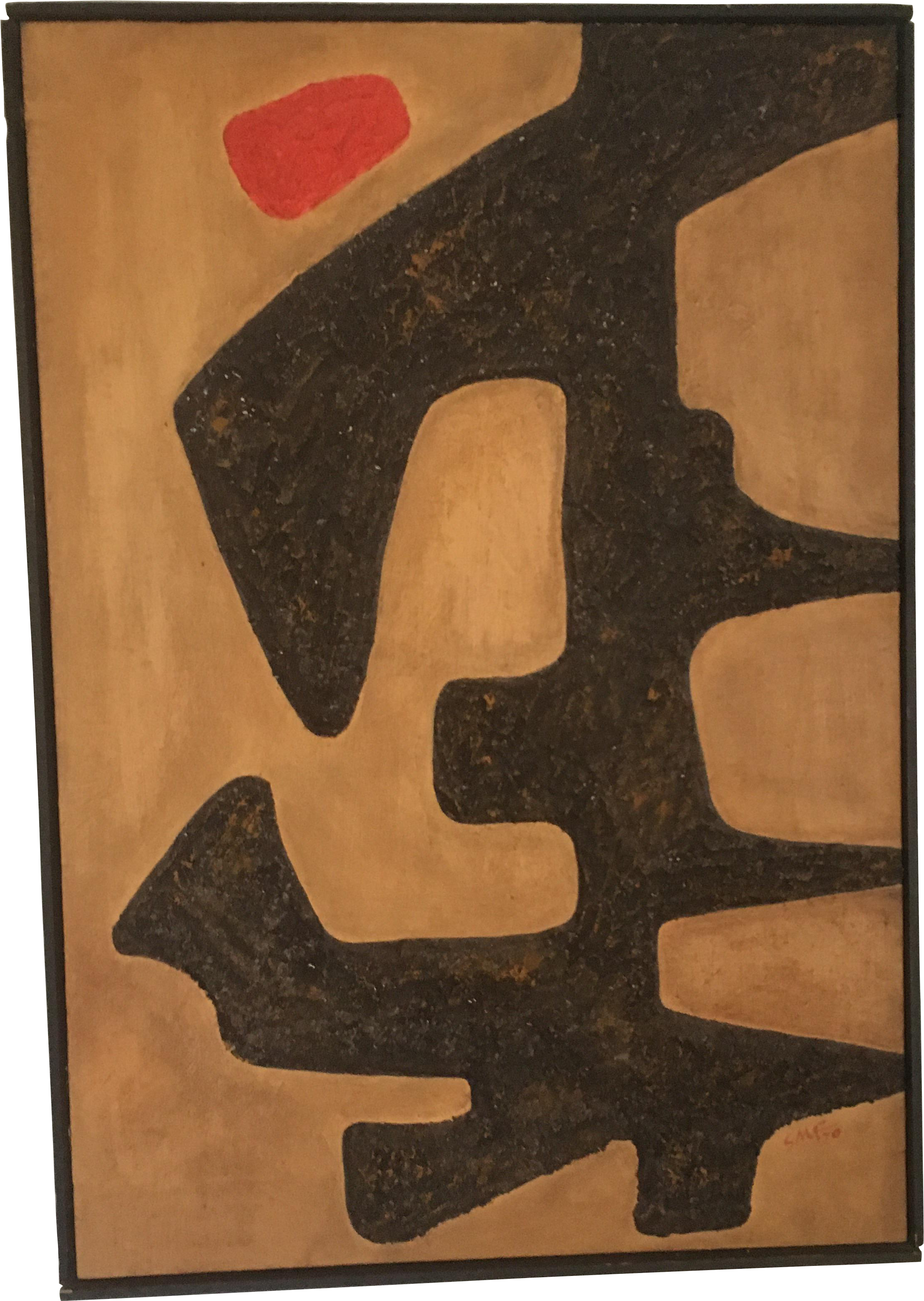 Signed S - M - F - 1970, This Work Has Great Texture, - Visual Arts (2460x3463), Png Download