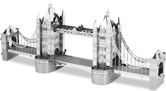 Metal Earth Architecture - Tower Bridge Metal Model (600x320), Png Download