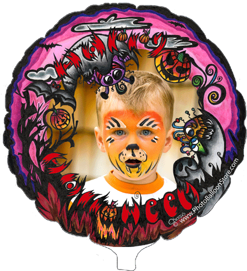Kreepy Krepmonsters™ Halloween Art Balloon - Face Painting Bambini (500x548), Png Download
