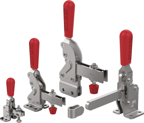 Vertical Handle Toggle Clamps - Destaco Clamps (466x400), Png Download