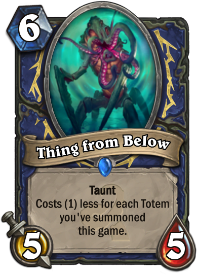 Thing Hearthstone - Hs Thing From Below (400x543), Png Download