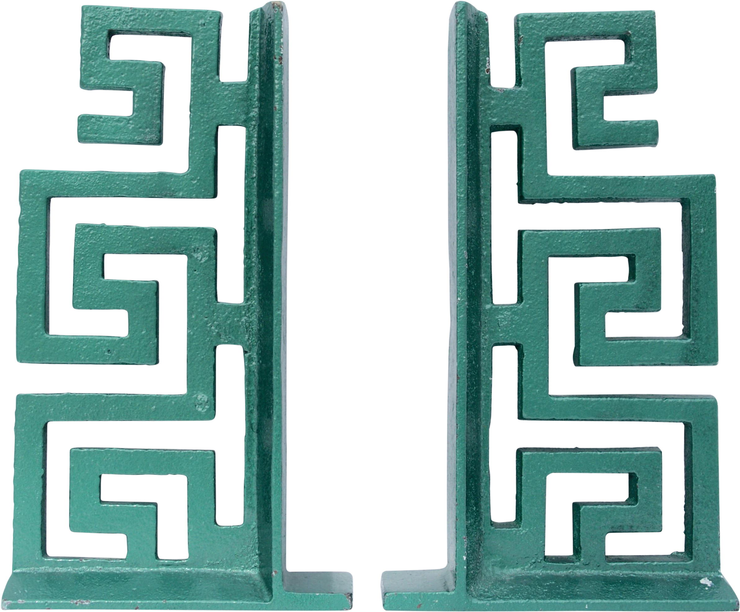 Vintage Greek Key Aluminum Bookends - Ancient Greek Symbol For Wave (2649x2189), Png Download