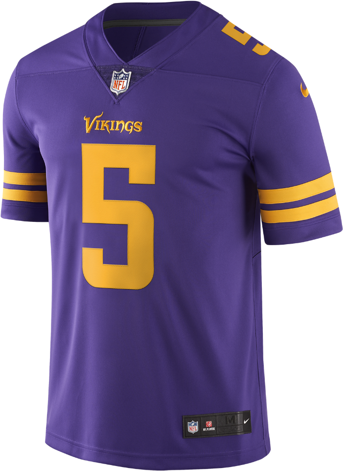 Nike Nfl Minnesota Vikings Color Rush Limited Men's - Adam Thielen Color Rush Jersey (1000x1000), Png Download