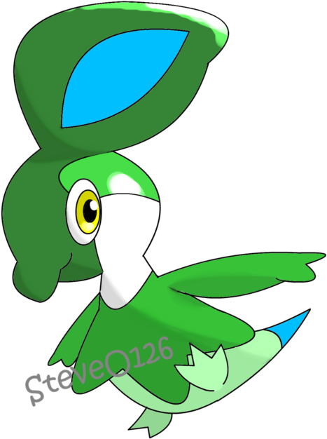 My Grass Starter For The Odysso Region Based Off Of - Love (900x695), Png Download