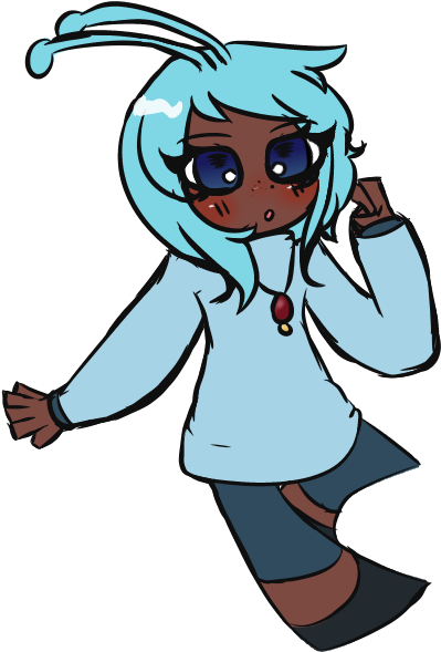 Manaphy - Cartoon (422x600), Png Download