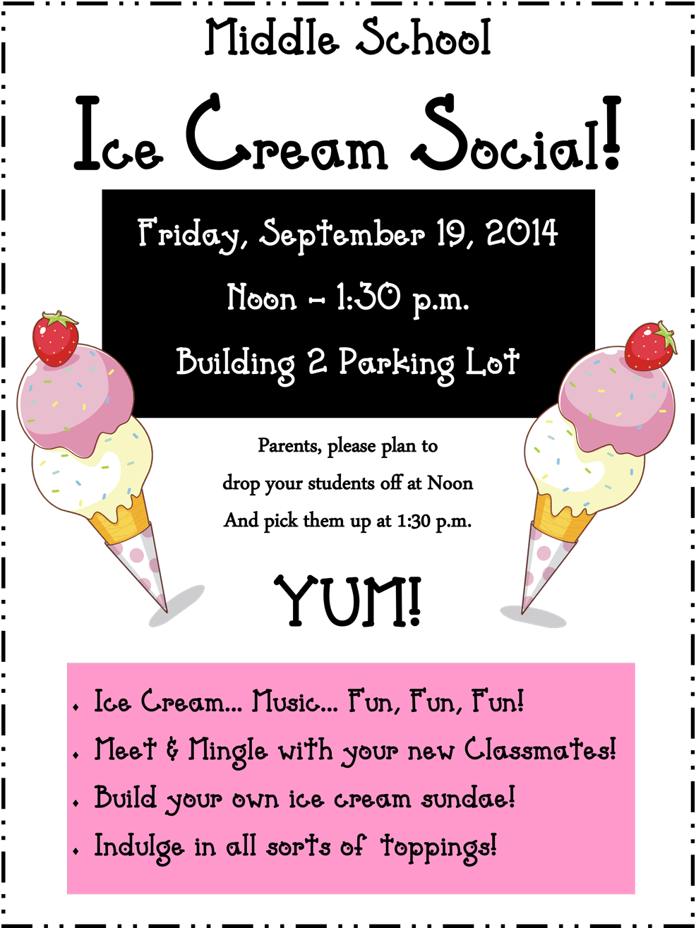 Ice Cream Social Middle - Gelato (1100x1330), Png Download