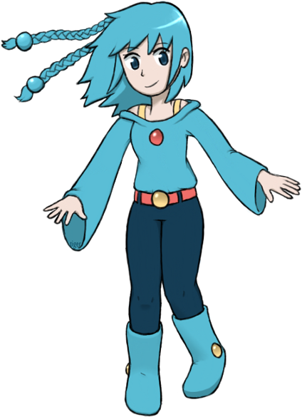 “redraw Of A Manaphy Gijinka I Made Months Ago - Cartoon (471x631), Png Download
