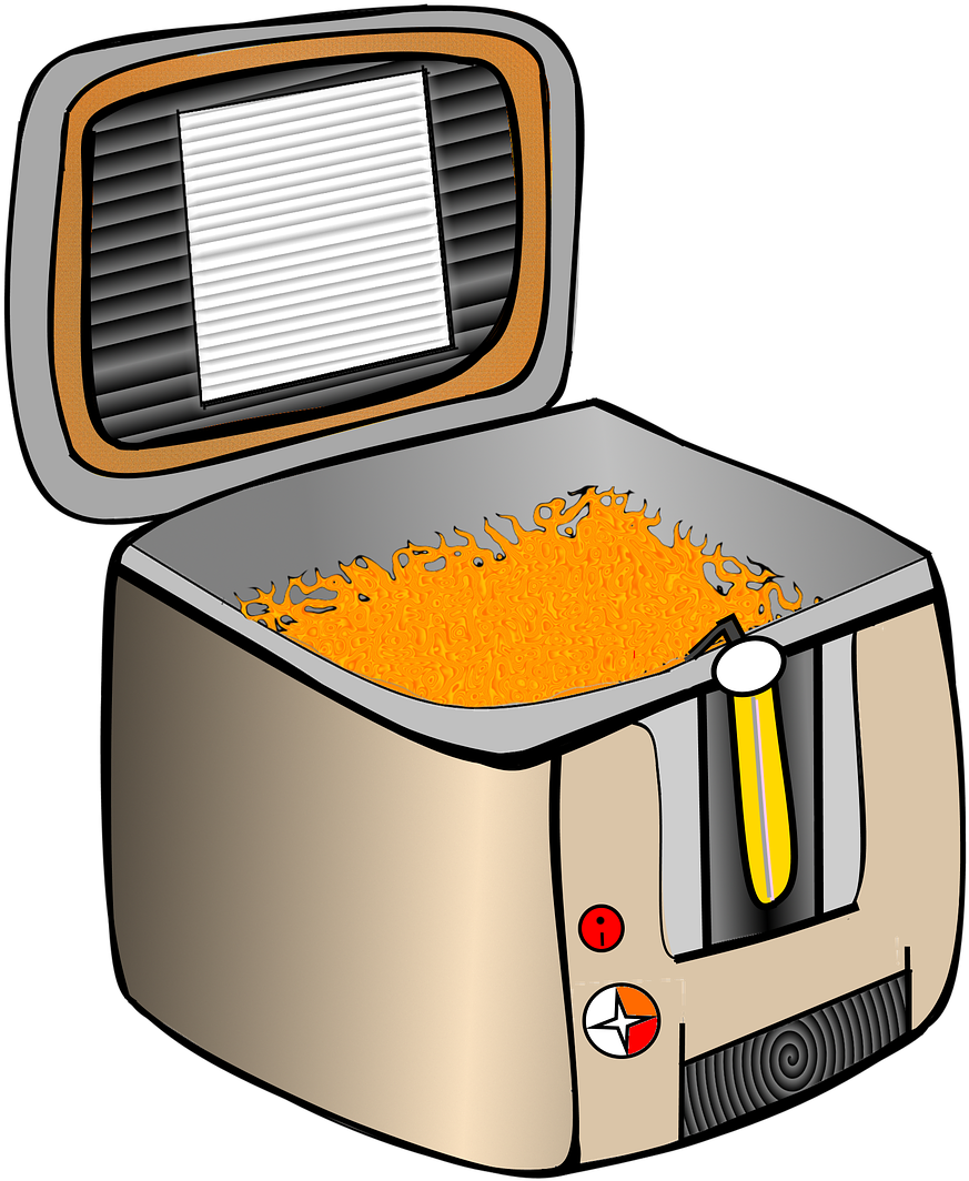 Best Deep Fryer For Fried Chicken - Friteuse Clipart (1280x1155), Png Download