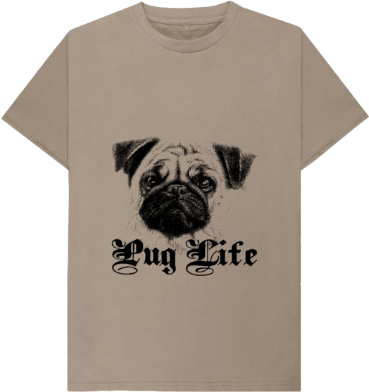 Tan Pug Life - Pug Life (640x674), Png Download