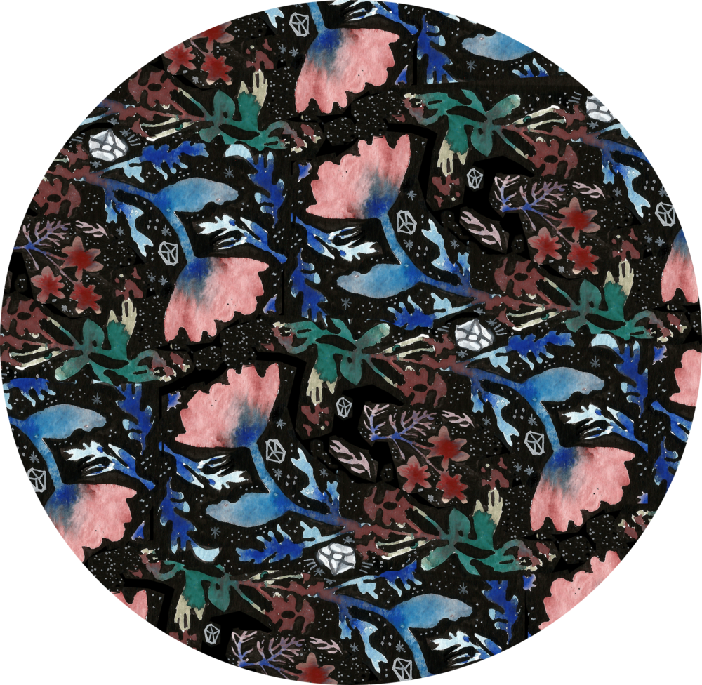 Q Baby Pattern Smaller Circle (1000x976), Png Download