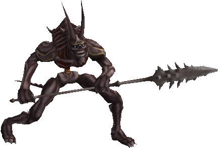 Lancero Vil Demonio - Demon Spearman (499x313), Png Download