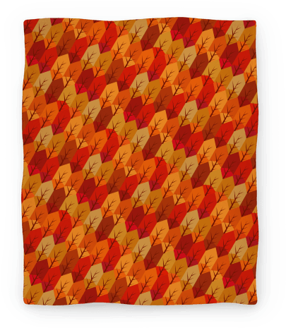 Geometric Fall Leaf Pattern Blanket - Geometric Fall (484x484), Png Download