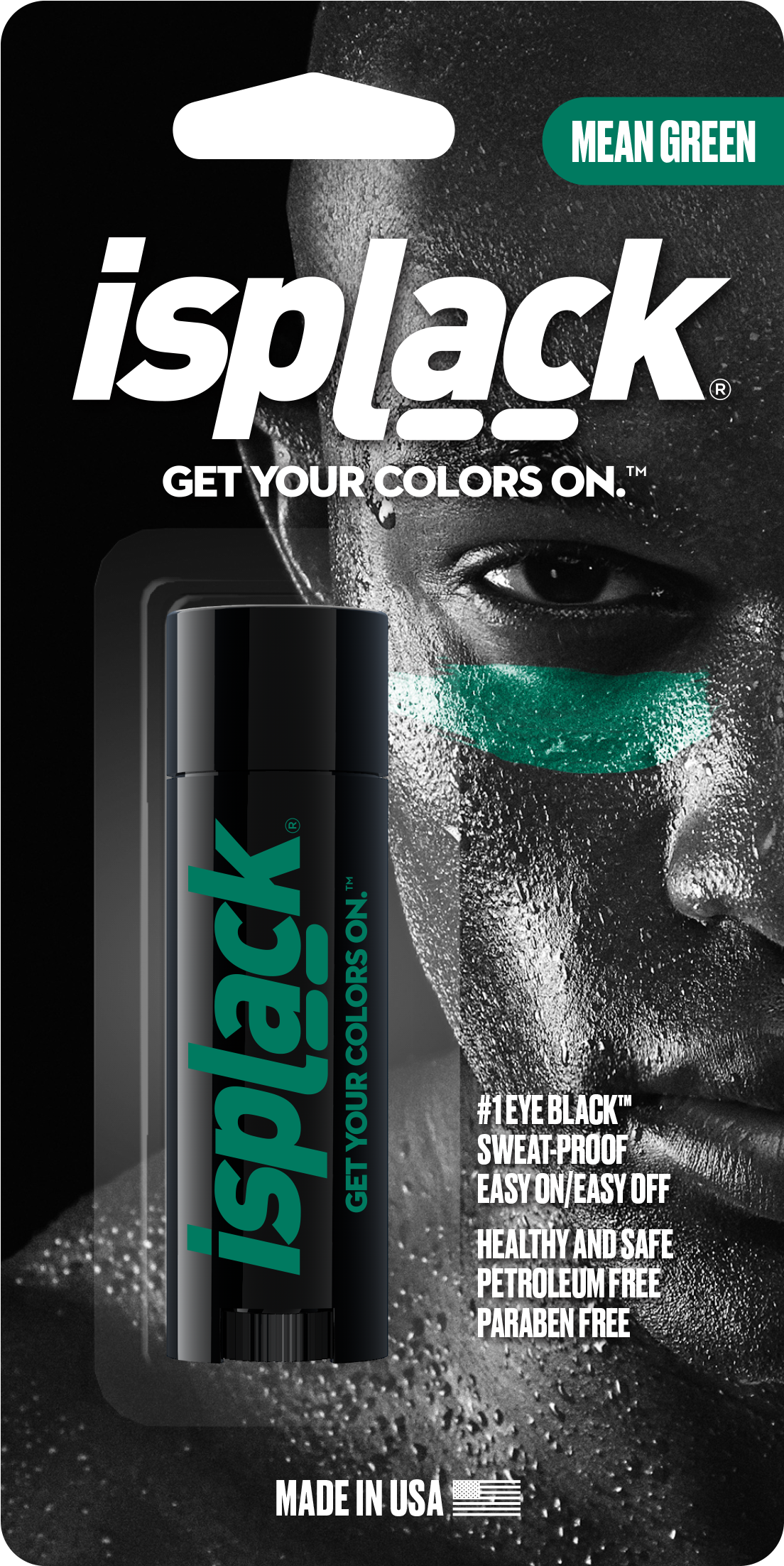 Isplack Colored Eyeblack | Size O/s | Blue (800x1473), Png Download