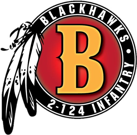 Blackhawk Symbol For Company B, 2d Battalion, 124th - Stand With Standing Rock Mugs (539x516), Png Download