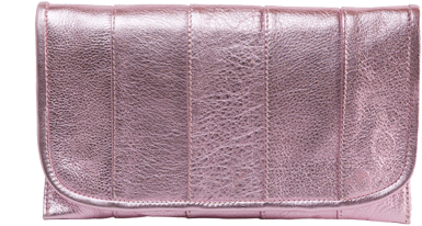 Cosmo Clutch - Metallic Pink - Pink (500x333), Png Download