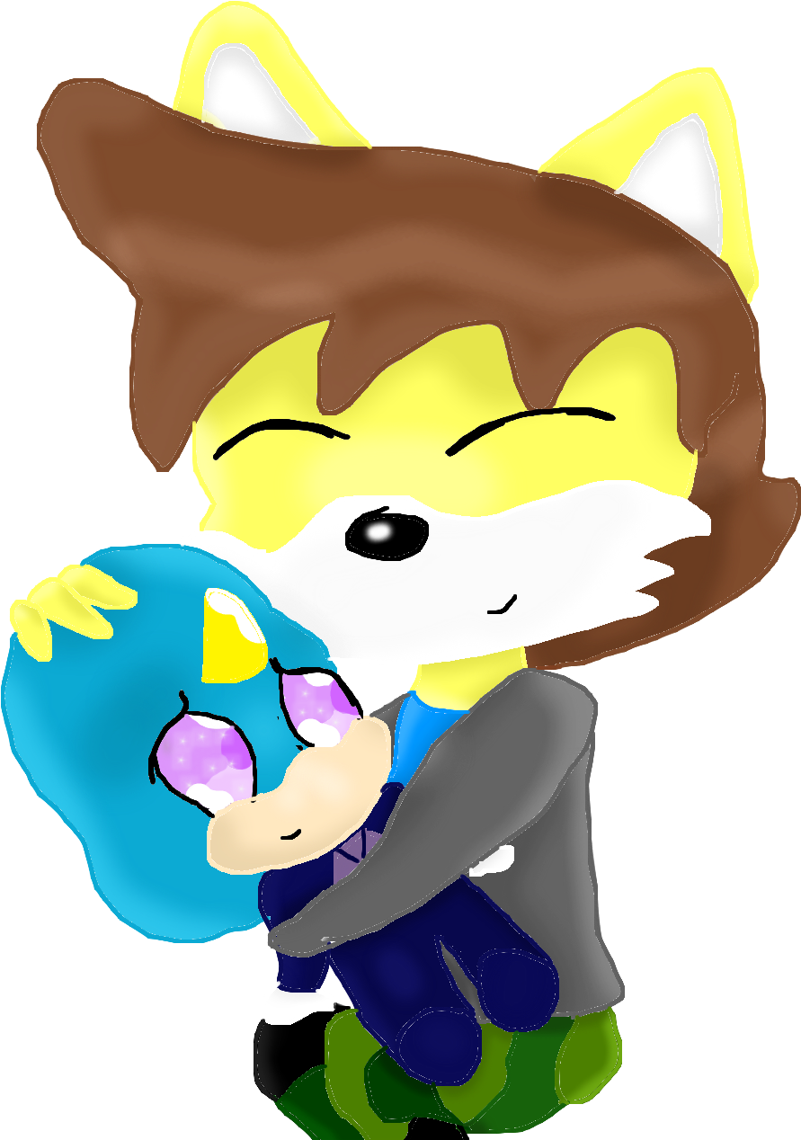 Blackhawk Hugs Volk - Cartoon (1002x1272), Png Download