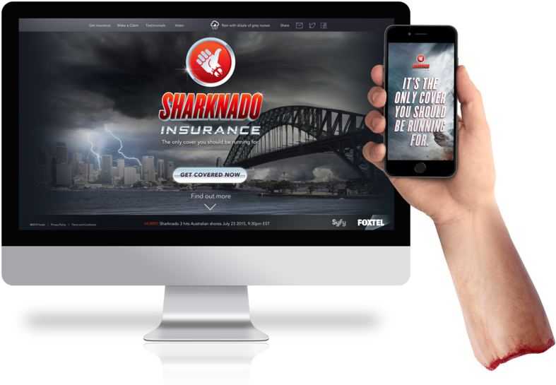 Sharknado Desktop (1000x579), Png Download