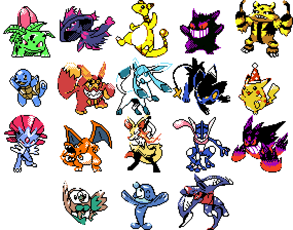 So, Who Likes The Old Gbc Sprites, Here Are Some Custom - Pokemon Gbc Sprites (570x448), Png Download