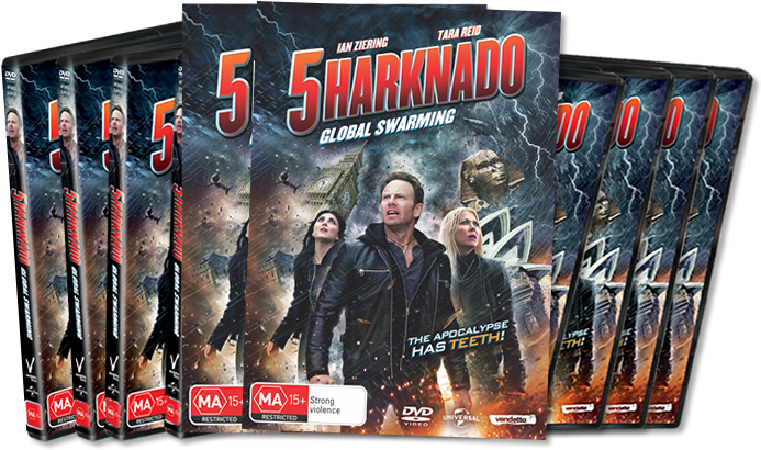 Courtesy Of Our Friends At Universal Sony Pictures - Sharknado 5 Starring Ian Ziering (dvd) (700x410), Png Download