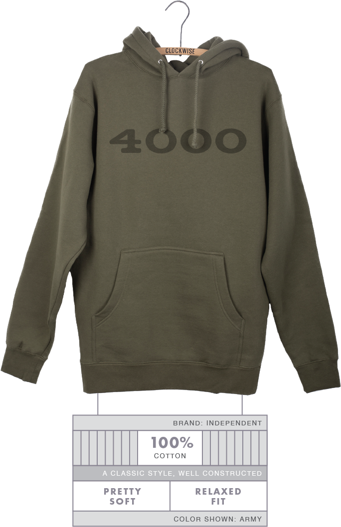 Clockwise4000 - Hoodie (800x1121), Png Download