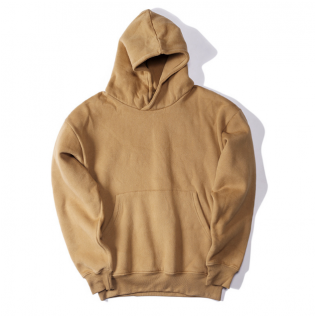 High Street Oversized Blank Hoodie - Brown Hoodies (600x315), Png Download