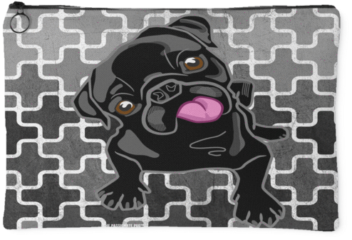 Black Pug Makeup Pouch - Skin Decal Wrap For Nokia X2 X2-01 Cell Phone Cover (600x600), Png Download