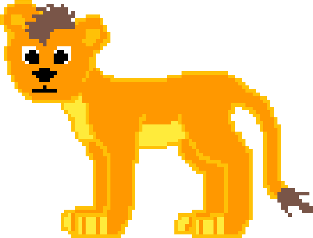 Lion Cub - Illustration (1200x1200), Png Download