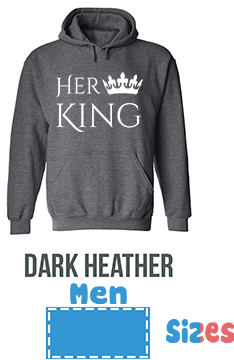 Her King His Queen Matching Couple Hoodies - Couple King And Queen Jerseys (400x400), Png Download