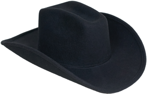 Clyde Cowboy Hat - Black Cowboy Hat Png (600x401), Png Download
