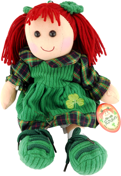 19602 Large Roisin Ragdoll - 30cm Roisin The Cuddly Irish Rag Doll (800x800), Png Download