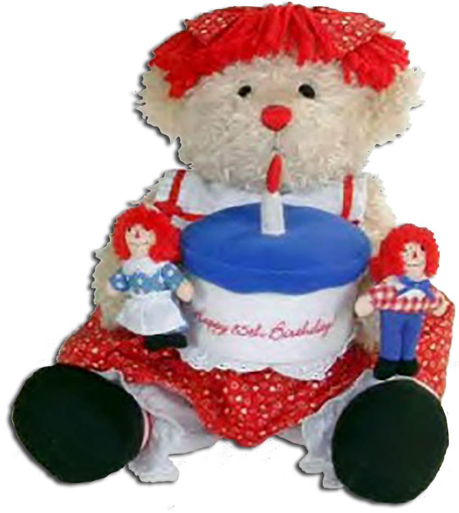Limited Edition Raggedy Bear The Birthday Bear 85th - Raggedy Ann (902x1007), Png Download