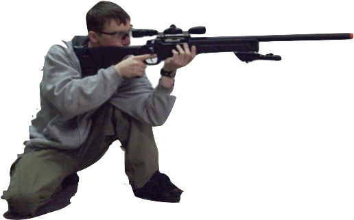 In The Prone Position, A Shooter Lies Down On Their - Shooting Position Png (577x432), Png Download