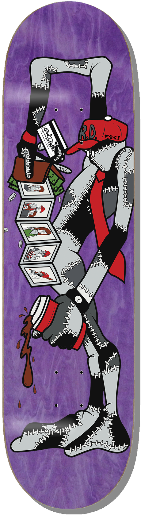 Fsc - Rad Dad Rag Doll Deck-8.37 (skateboard Deck) (498x1685), Png Download
