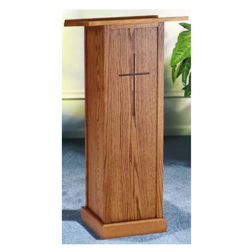 Product Gallery Image - Modern Office Oak Full Pedestal Lectern (575x575), Png Download