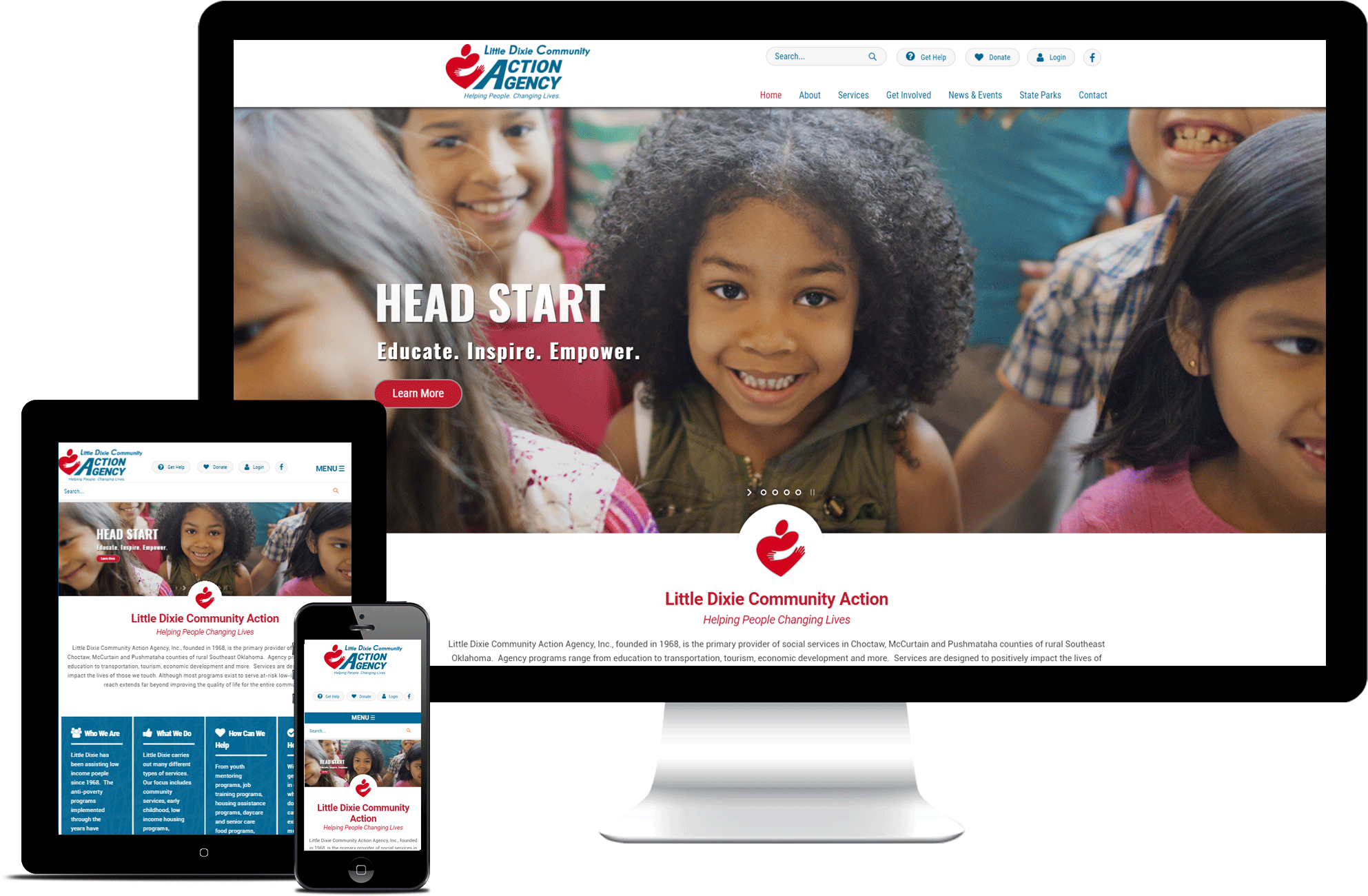 Little Dixe Community Action Agency New Website Design - Oklahoma (2200x1376), Png Download
