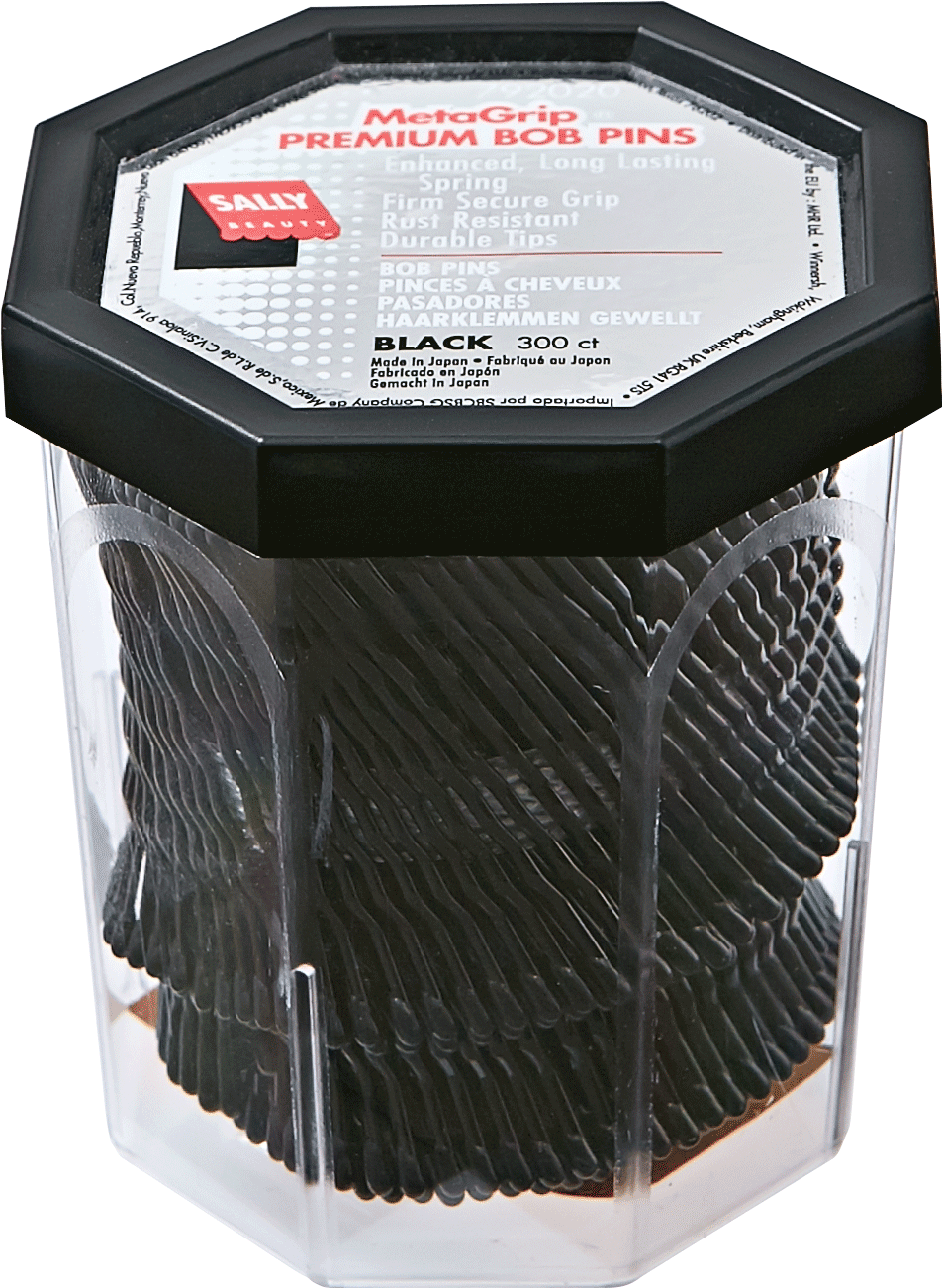 Meta Grip Premium Bob Pins Black (1500x1500), Png Download