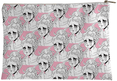 Crying Manga Girl Accessory Bag - Cartoon (484x484), Png Download