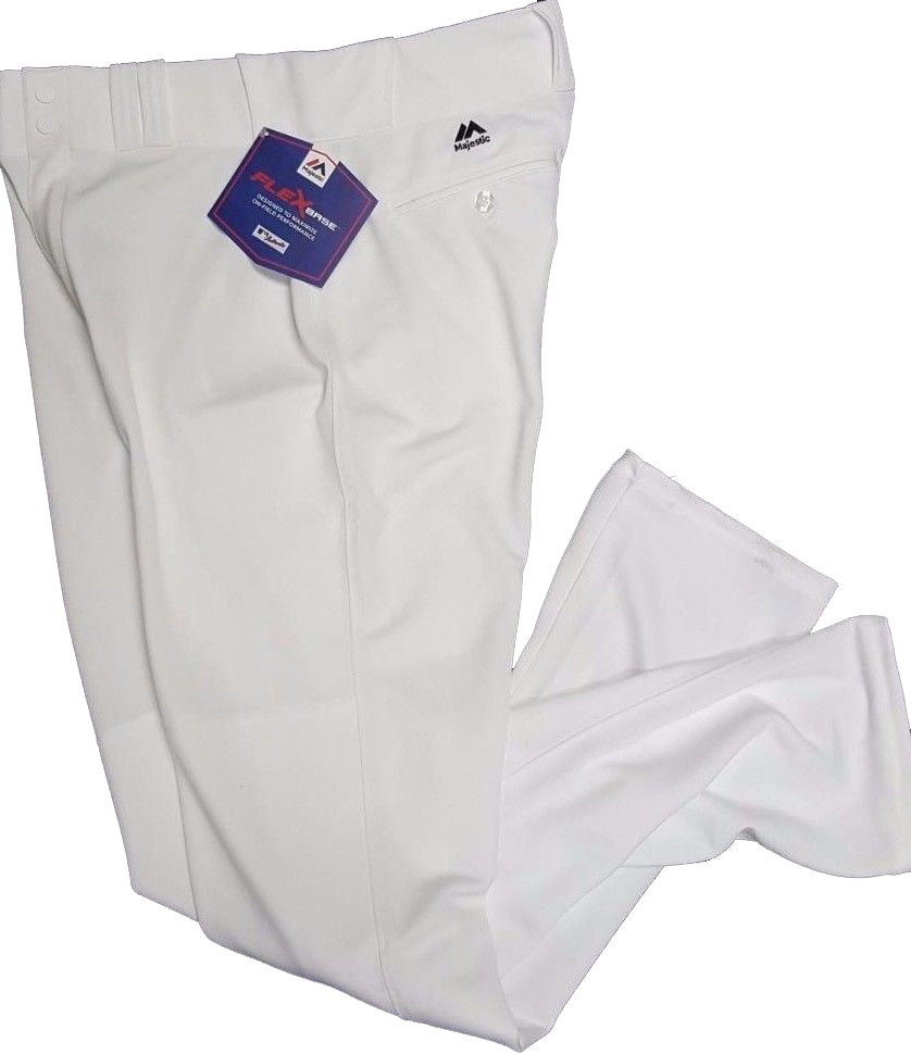 Flex Base White Pro Pant - White Majestic Baseball Pants (838x971), Png Download